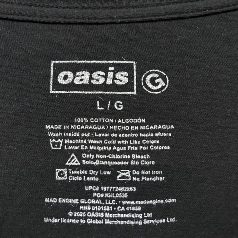 Oasis Noel & Liam Boxed Photo Rock Band T-Shirt Size Large - Picture 4 of 4